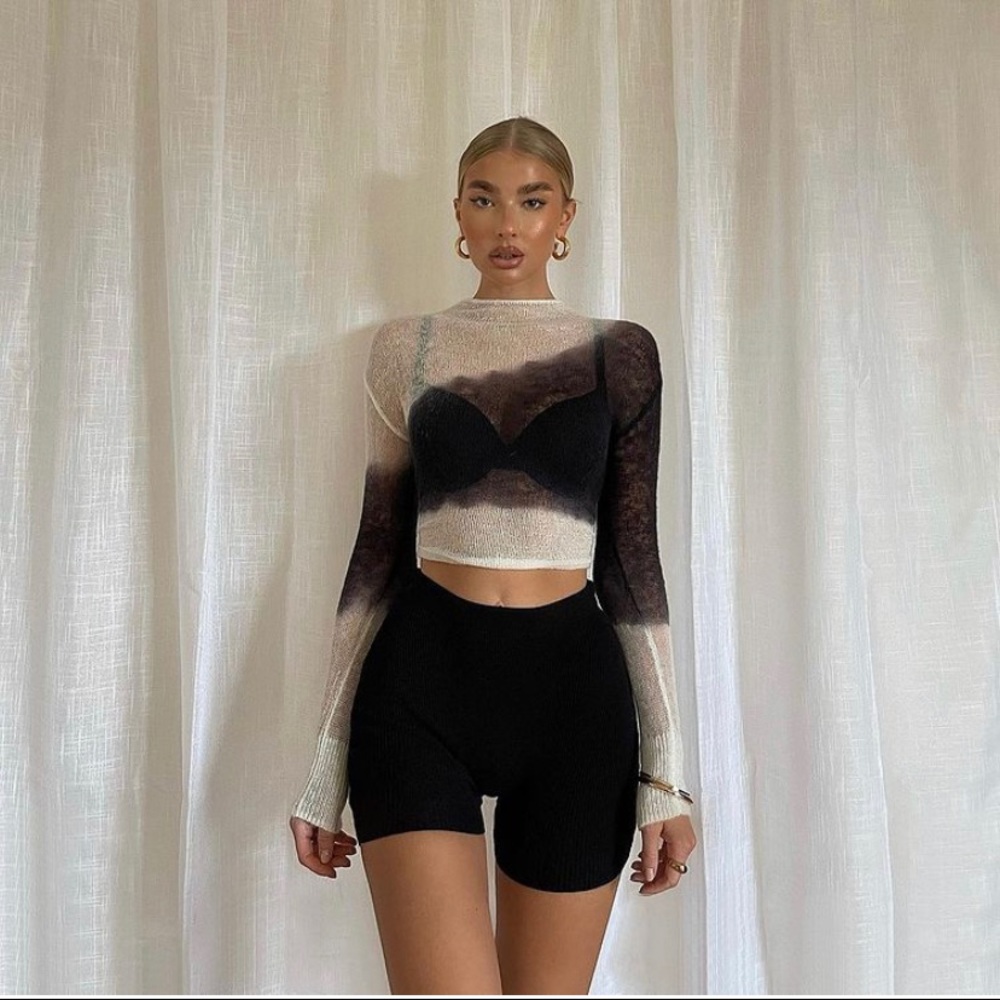 SOLD Weekday sheer tie dye trinity sweater